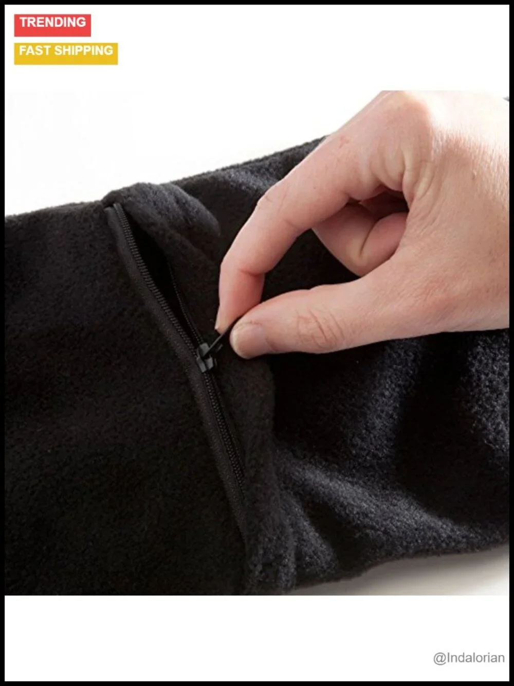 Micro Fleece Battery-Operated Heated Scarf with Pockets